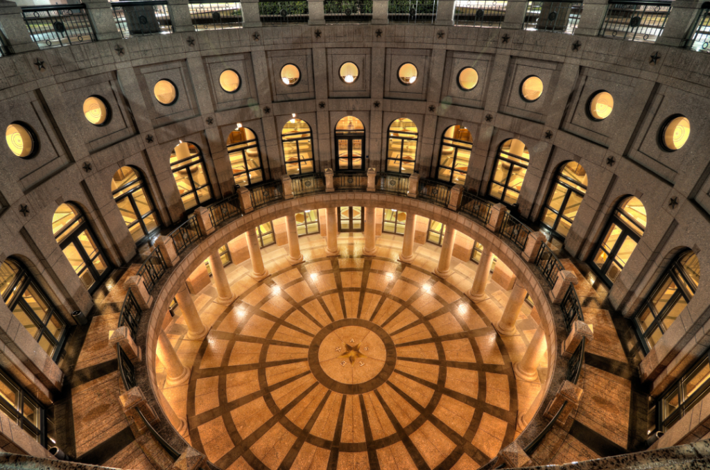 Texas Capitol inside dome