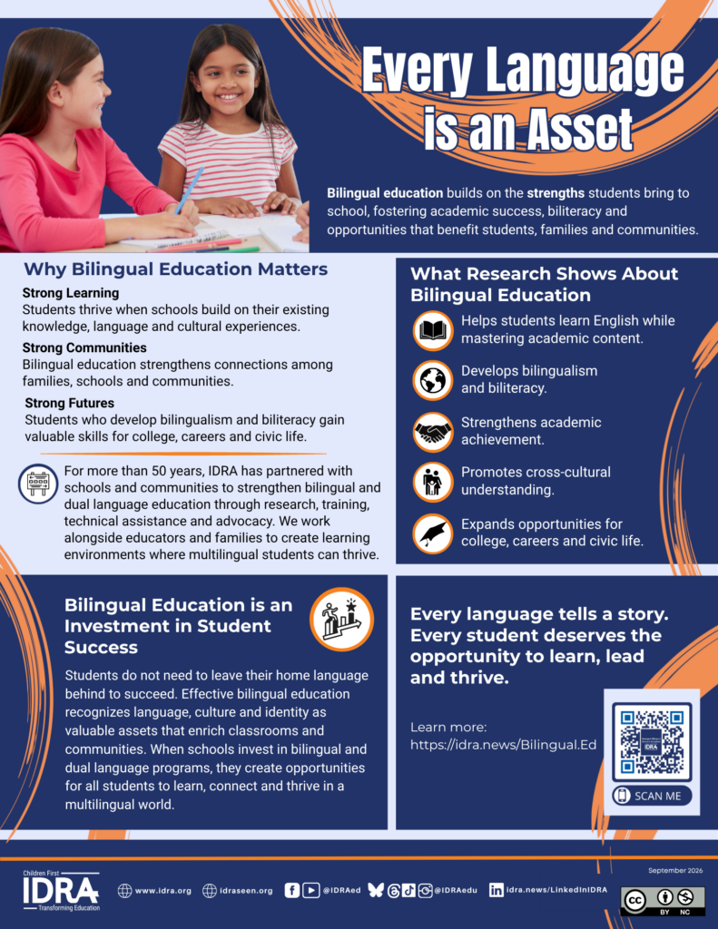 Every Language is an Asset flier IDRA 2026 bync 250